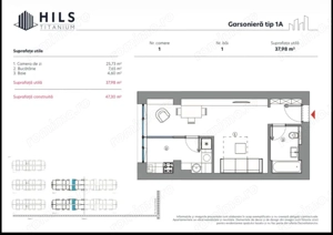 Garsoniera  / Hils Titanium Faza 2 / 10 minute Metrou / Comision 0% - imagine 6