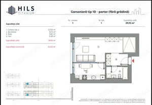 Garsoniera  / Hils Titanium Faza 2 / 10 minute Metrou / Comision 0% - imagine 8