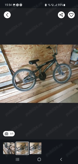 Bicicleta  BMX pentru  schemw FARA FRANE