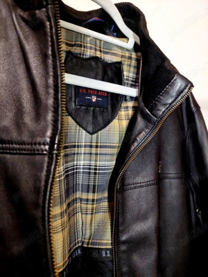 Geaca barbati piele U.S. Polo Assn. Marime 50 (L)