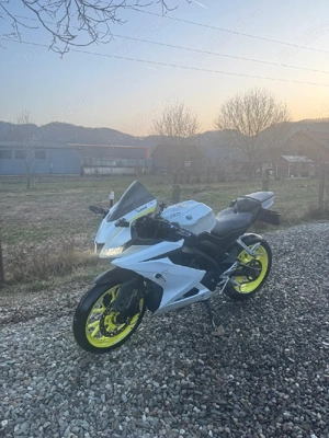 Yamaha yzf r125 2021 competition white - imagine 2