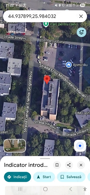 Apartament 2 Camere Semidecomandat 52m2 utili. Cantacuzino Kaufland Vest