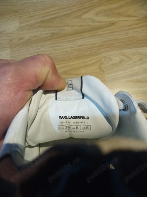 nr 39 Karl Lagerfeld adidasi din piele  - imagine 4