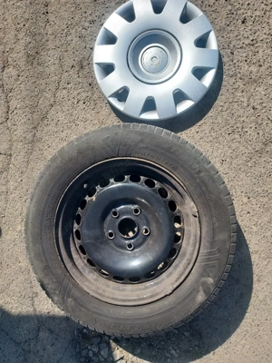 Jenti tabla cu cauciucuri m/s in stare foarte buna 195/65/15 - imagine 3