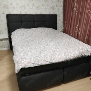 Vând pat matrimonial 160 200 cm cu lada și saltea cu ridicare personala
