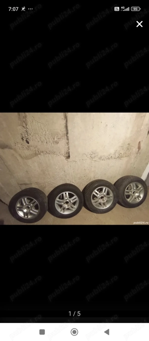 Vând 4 Jante Aliaj, dimensiune R15 cu prindere 4X108. Doar jantele se vând fără anvelope 