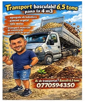 Transport basculabil 6,5 tone Cisnadie 