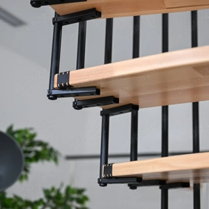 Scara Claria spirala - fag lacuit, trepte reglabile - imagine 4