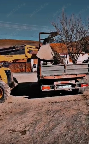 Transport nisip, pietriș, pamant