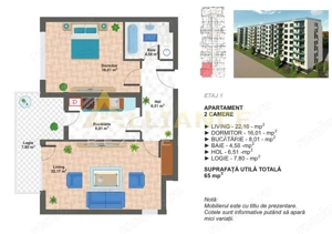 Metrou Aparatorii Patriei Ap 2 Cam decomandat 65 MP - imagine 7