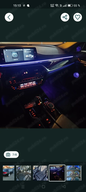 BMW 520d G30 2017 Automată   Navi Mare   Piele Încălzită   Bord Digital - imagine 6