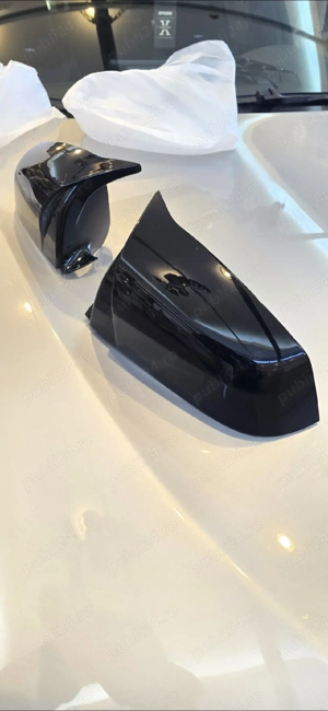 Vand capace oglinzi (batman) Bmw seria 6 cabrio,coupe,grand coupe Noi, negru lucios - imagine 2