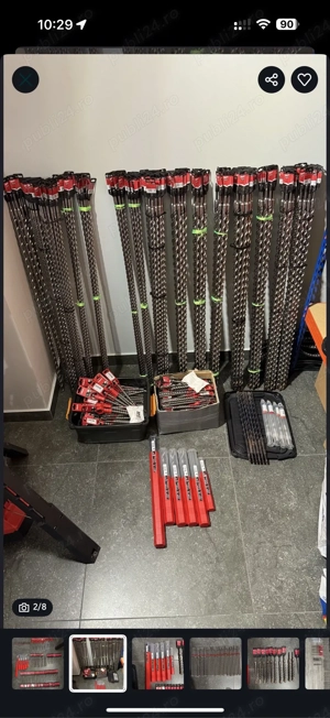 Burghie beton Hilti si Milwaukee