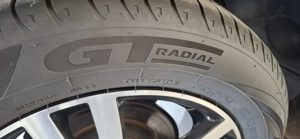 Vand 4 cauciucuri cu jeanta si martor aer  205/60/16 GT Radial ca si noi