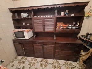 Mobila bucatarie vintage din lemn masiv