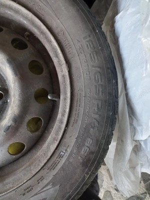 Jante tablă Kia Rio/Hyundai Accent cu 4 anvelope 185/65/r14 - imagine 3