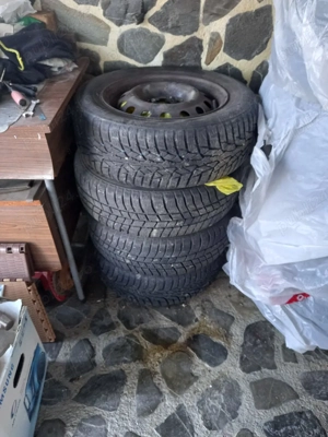 Jante tablă Kia Rio/Hyundai Accent cu 4 anvelope 185/65/r14 - imagine 2