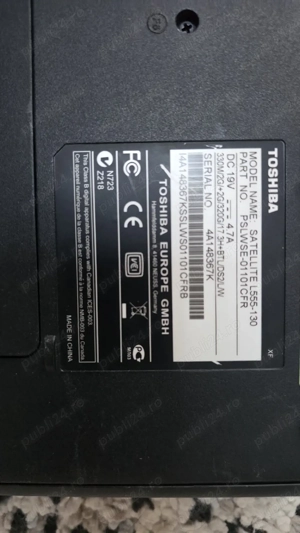 Laptop Toshiba Satellite L555-130 - imagine 5