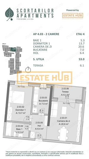 Apartament nou 2 camere BRD Mărăști | Comision 0% - imagine 2