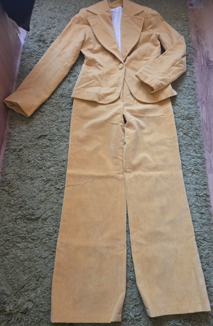 Costum de dama din 2 piese mustar, marimea 38 