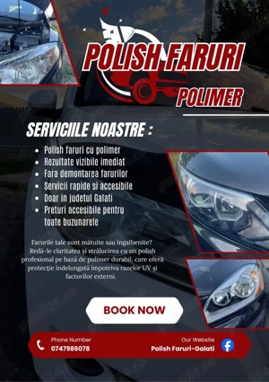 Polish faruri cu polimer