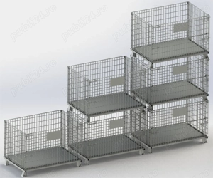 box paleți metalici   ideali pentru depozit