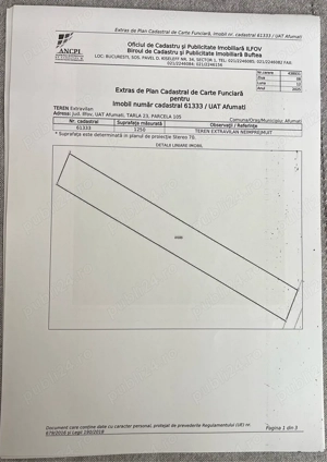 Vand teren extravilan comuna Afumati judet Ilfov