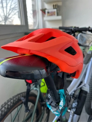 Casca bicicleta Rockrider MTB EXPL 500 portocaliu - stare excelenta - imagine 3