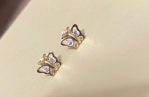 Cercei din aur 14K folosiți 4 luni 