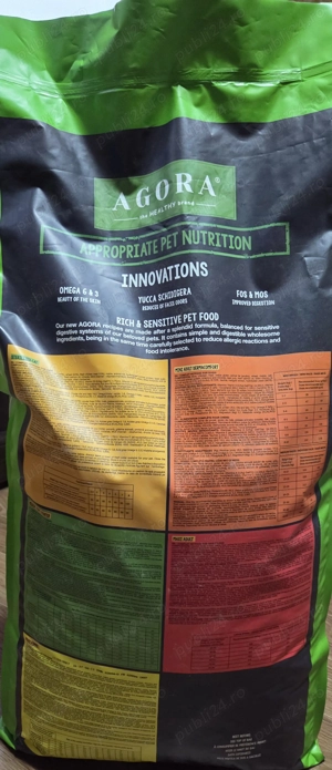  Hrană Premium AGORA  Vând Hrană Câini Agora - Greutate- 12kg - Sigilat - imagine 2