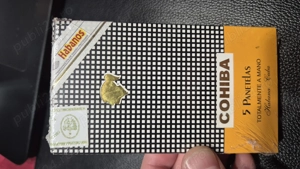 Vand cutie 5 trabucuri cubaneze Cohiba 5 panetelas - imagine 2