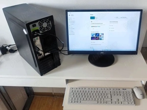 Set PC, AMD Ryzen 3, DDR 4(8GB)+Monitor 23,6"+Tastatura si Mouse noi+Windows 11 Pro+Office 2024 - imagine 3