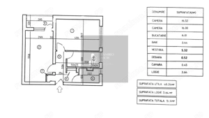 Apartament 2 camere decomandat 52mp Emil Racovita / Aparatorii Patriei - imagine 2