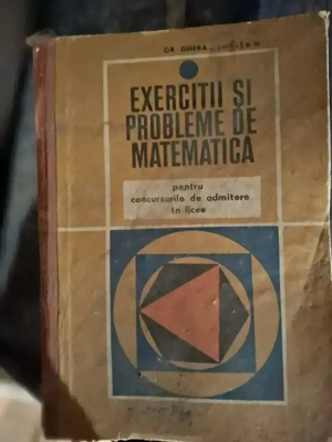Vând culegere si cărți de matematică 