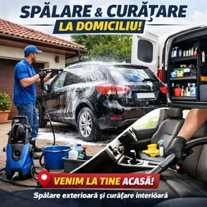 Spălare exterioară si curățare interioară la domiciliu 