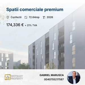 Spatiu comercial de vanzare, Arad Confectii