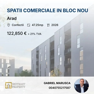 Spatiu comercial de vanzare, Arad Confectii