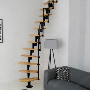 Scara Scala - trepte fag + metal, amprenta 1,4x0,6m