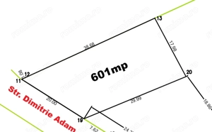 Teren lângă Timișoara, 601 mp | utilități la poartă | 105 €/mp - imagine 3