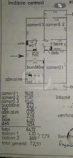 Apartament 3 camere, renovabil, Zorilor - imagine 2