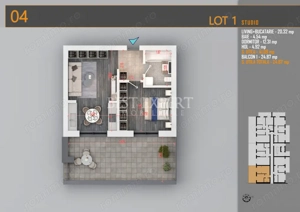 2 Camere Bloc Intim Terasa Generoasa