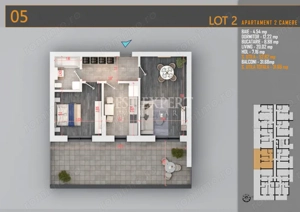 2 Camere Direct Dezvoltator cu Terasa Spatioasa