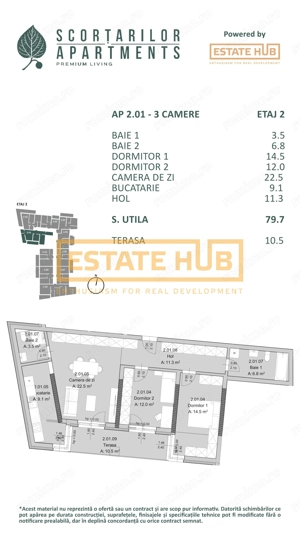 Apartament nou 3 camere BRD Mărăști | Comision 0% - imagine 2