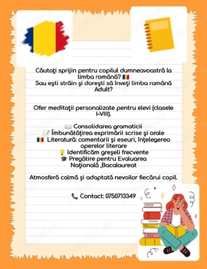 Cursuri Meditatii pentru copii si adulți Lb Engleza Franceza Spaniola Limba romana - imagine 2
