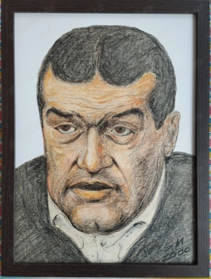 Lucrare grafica "Portretul domnului Gigi"