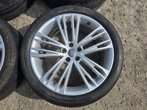 Set jante originale aliaj aluminiu argintiu Audi 5x112 R20 20" A7 S7 4K C8 S-Line  8,5J x ET30 - imagine 6