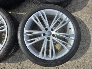 Set jante originale aliaj aluminiu argintiu Audi 5x112 R20 20" A7 S7 4K C8 S-Line  8,5J x ET30 - imagine 7