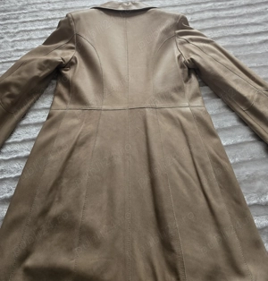 Haină lungă de piele pentru damă 