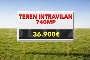 Teren intravilan Mosnita Noua  740mp Front 19m zonă rezidențială în dezvoltare