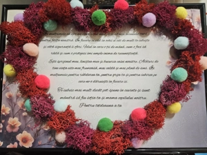 Tablouri cu licheni si decoratiuni pentru masina, nunta